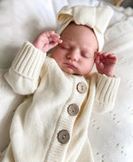 3LC Knitted Topknot | Vanilla