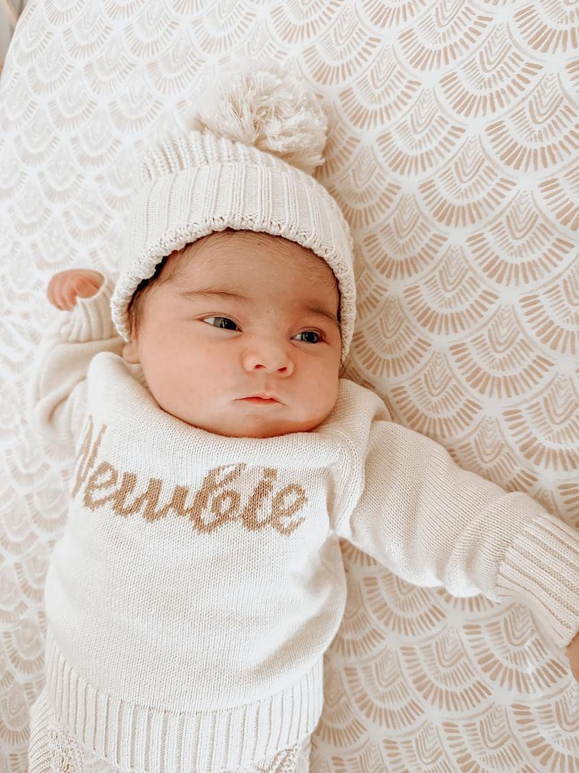 3LC Textured Knit Beanie - Oat