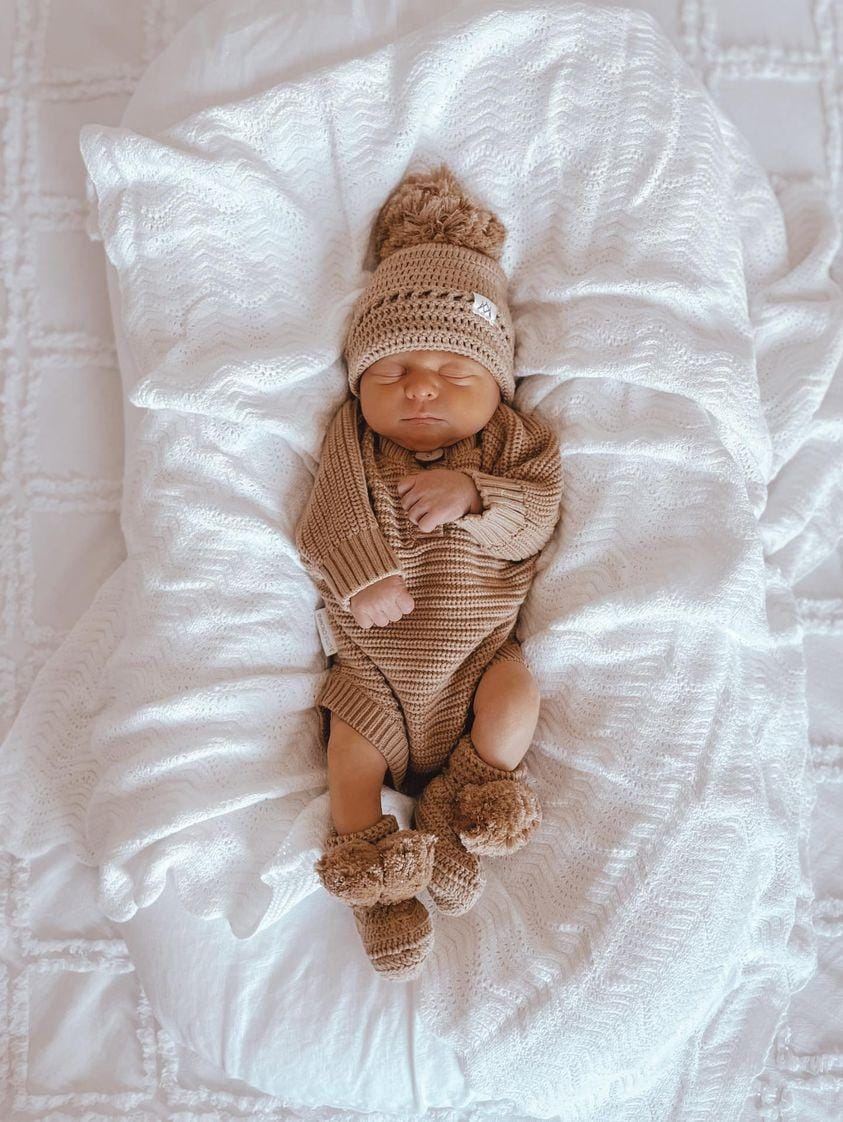 3LC Textured Knit Bodysuit - Oat