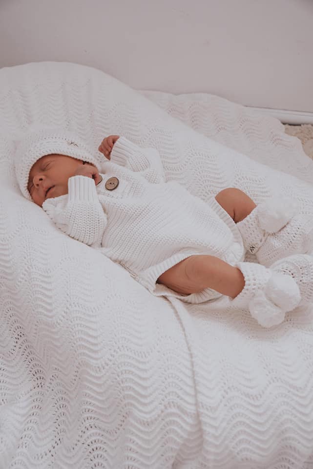 3LC Textured Knit Bodysuit - Ivory