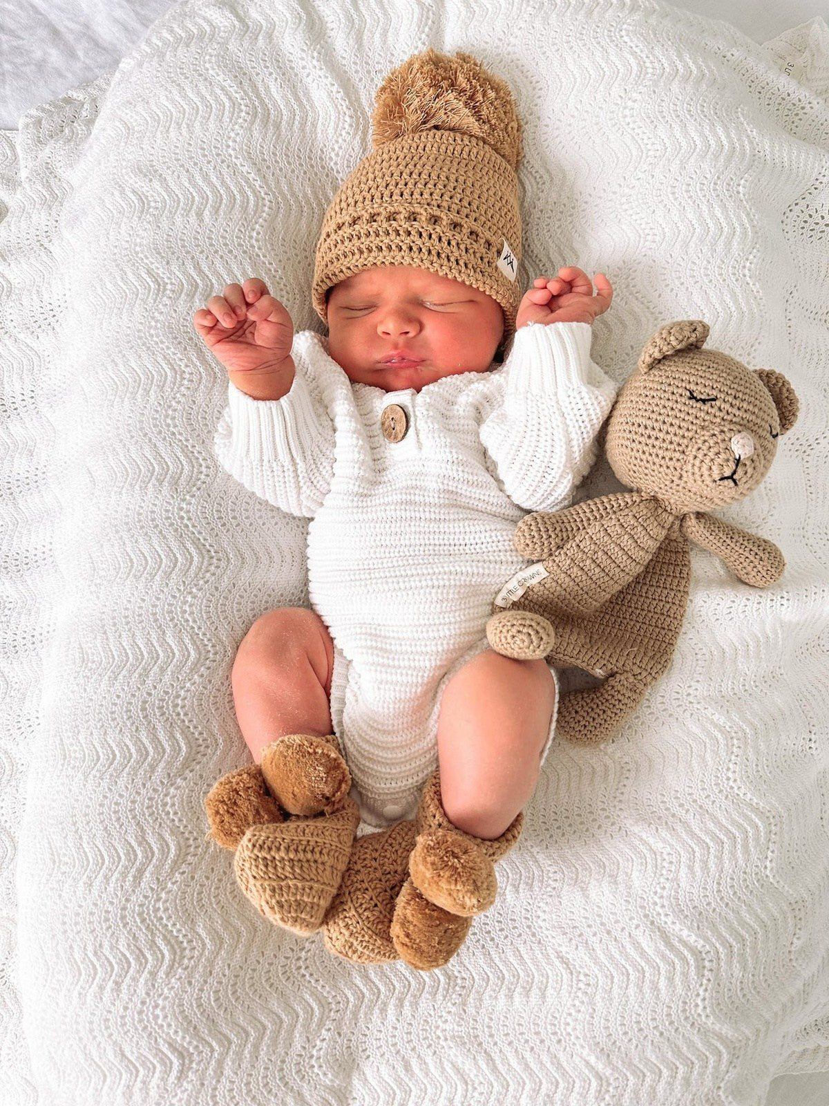 3LC Textured Knit Bodysuit - Oat