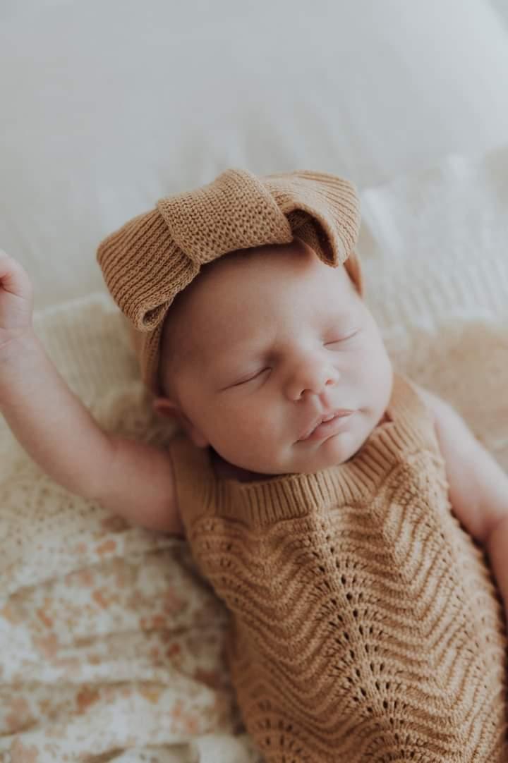 3LC Textured Knit Topknot - Coco