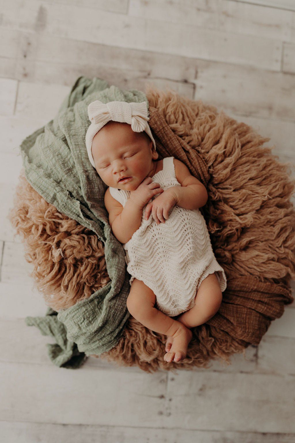 3LC Wave Knit Bodysuit - Ivory