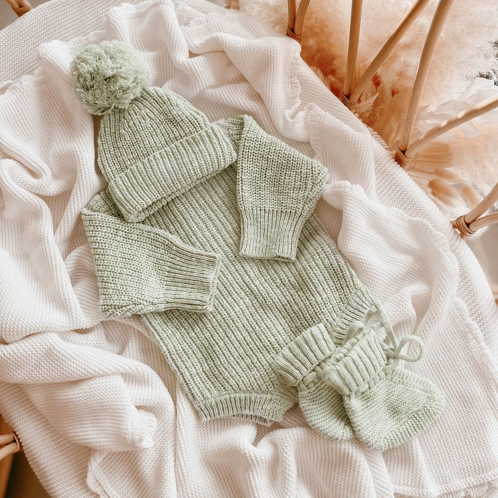 B & P Chunky Knit Romper