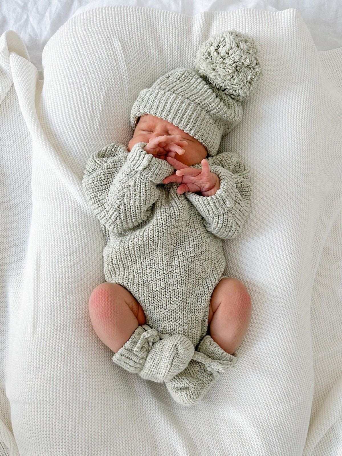 B & P Chunky Knit Romper