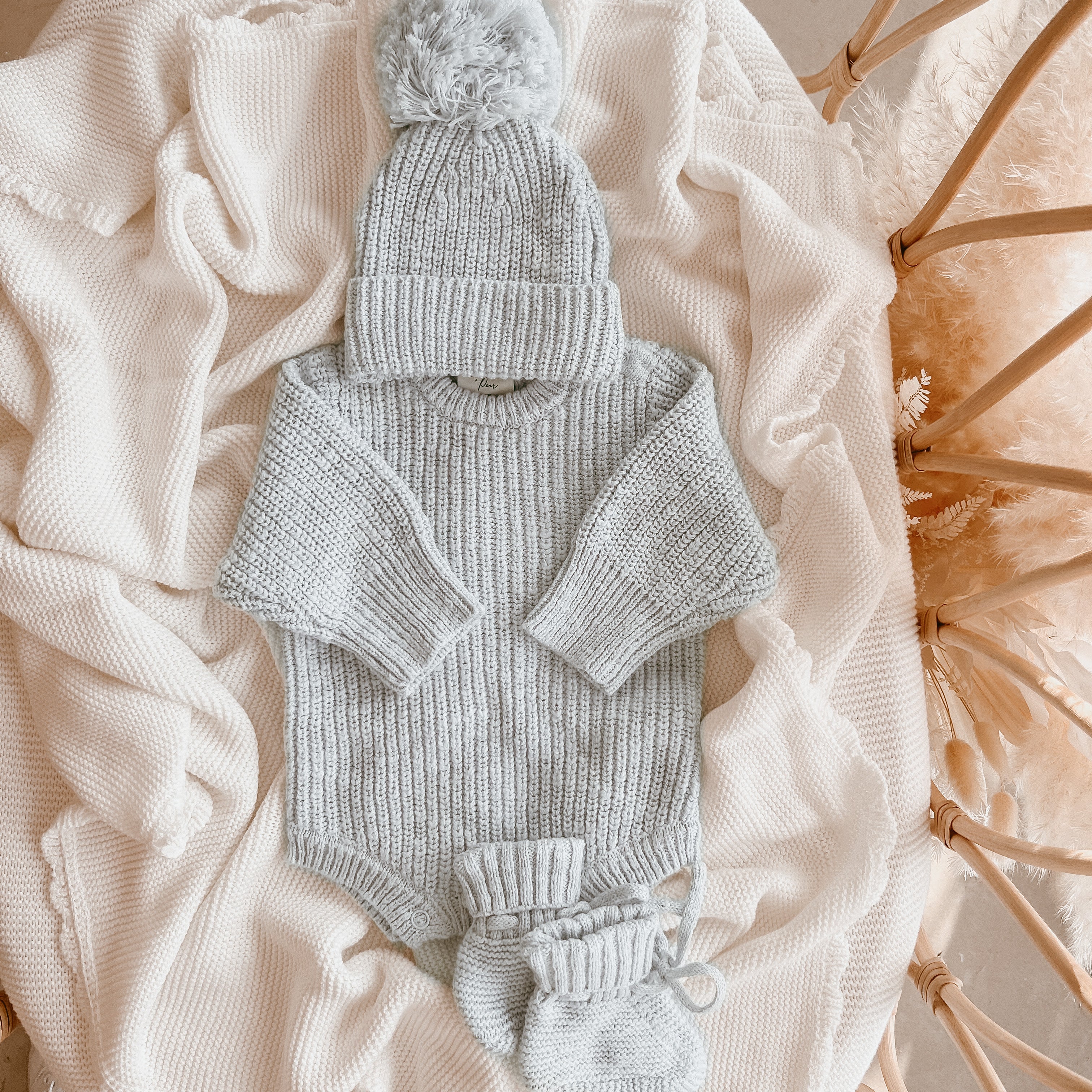B & P Chunky Knit Romper