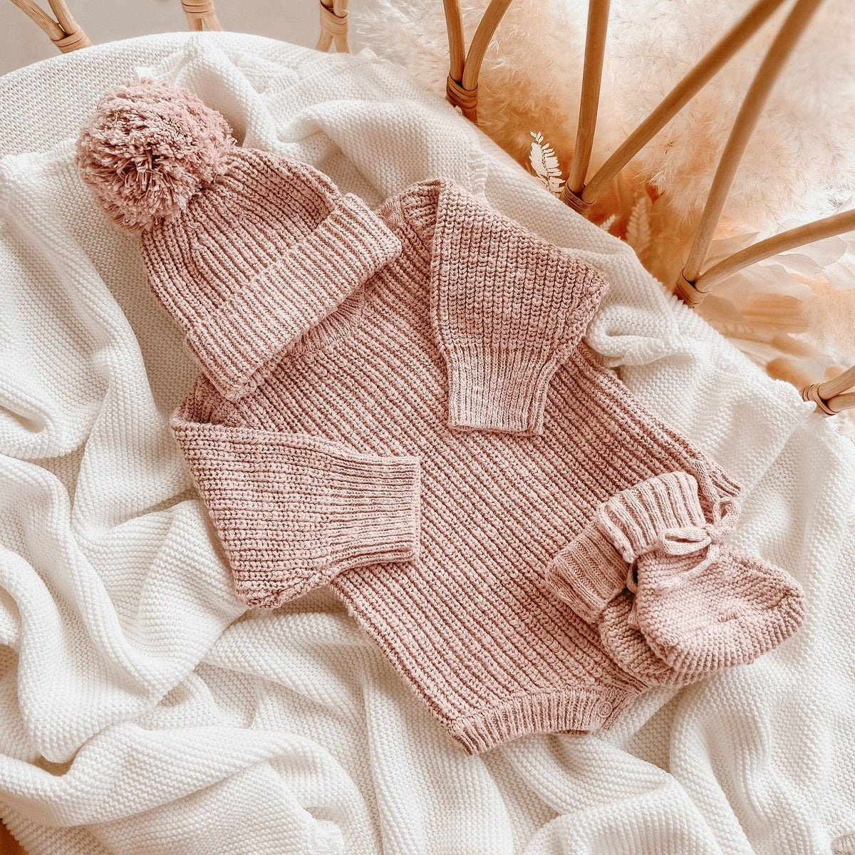 B & P Chunky Knit Romper
