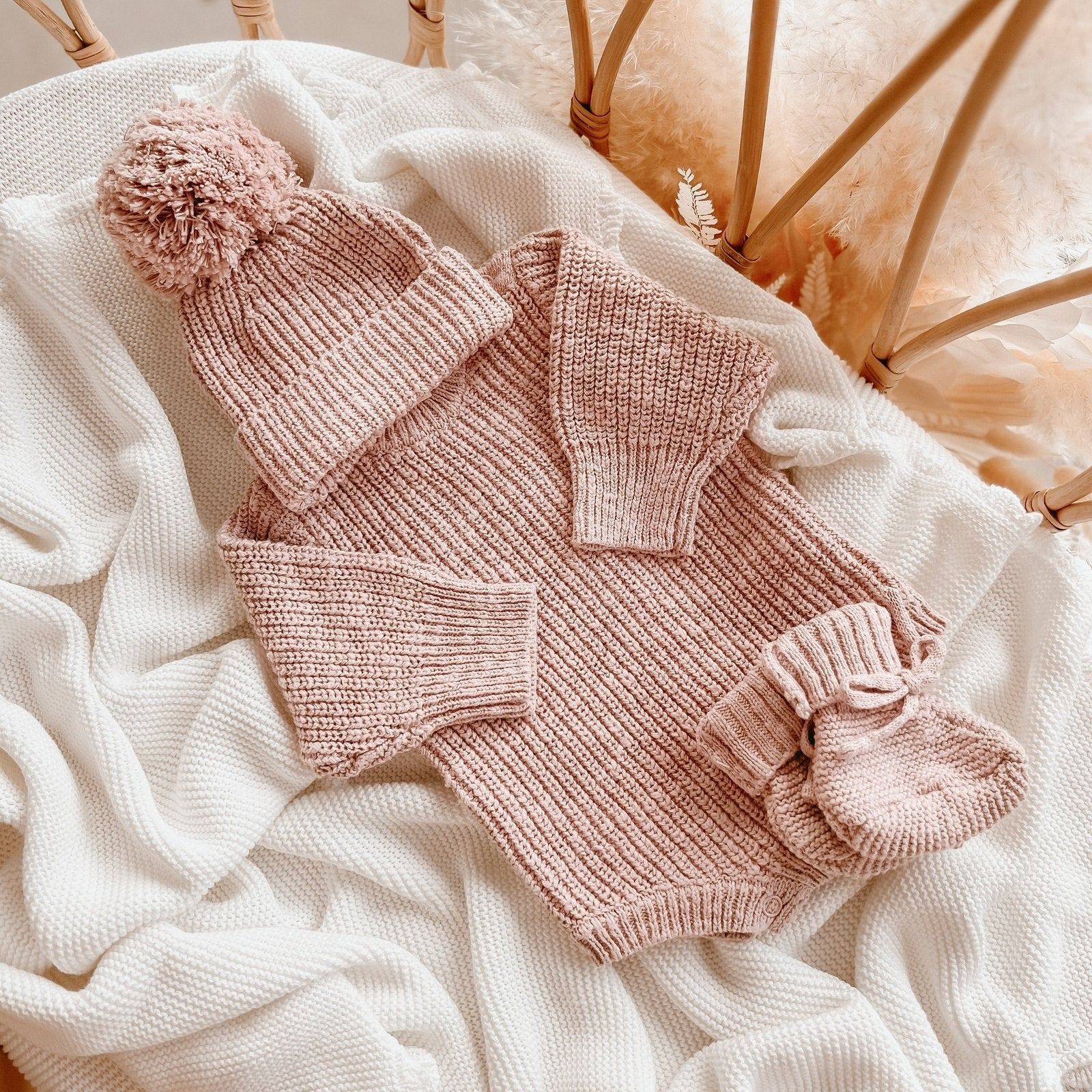 B & P Chunky Knit Romper