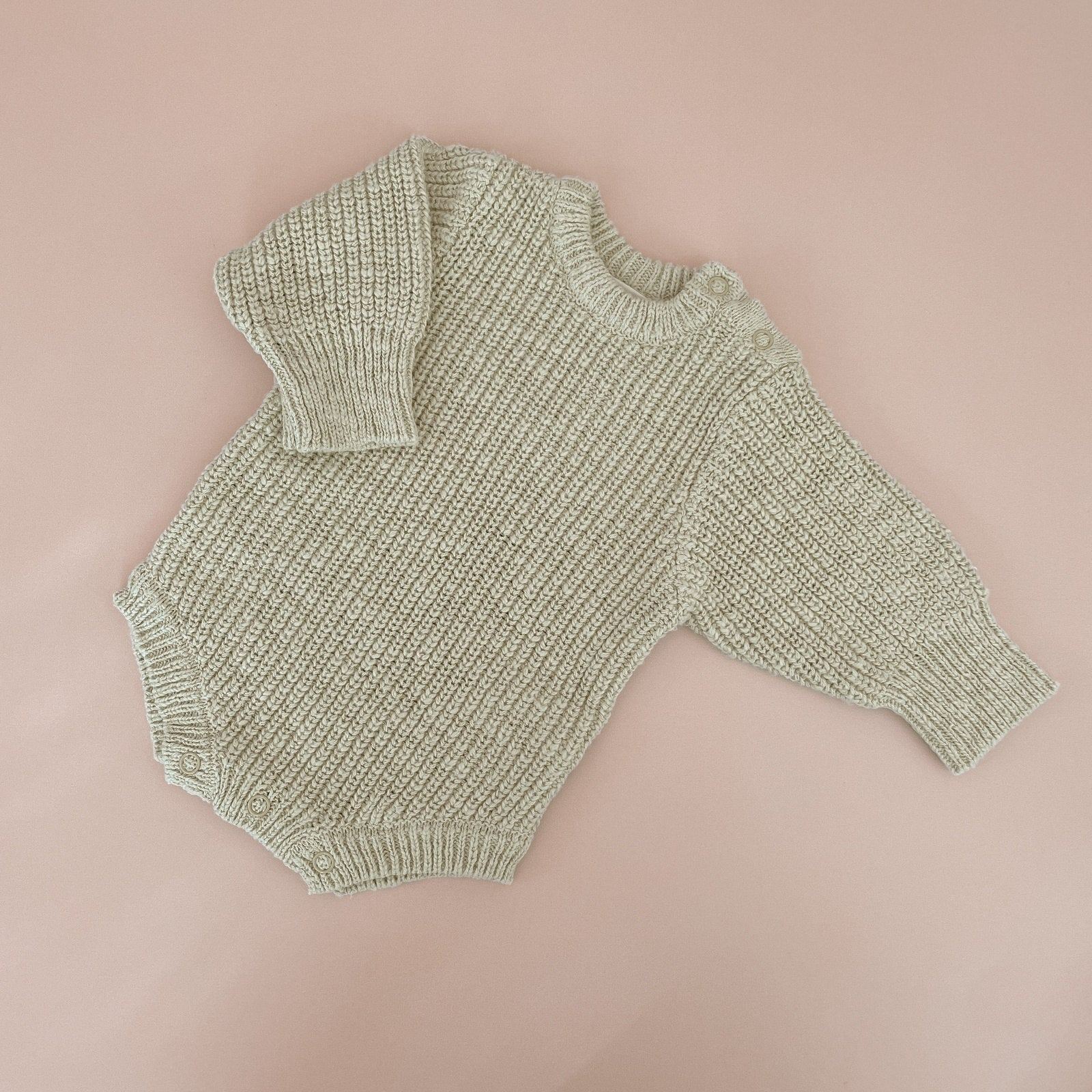 B & P Chunky Knit Romper