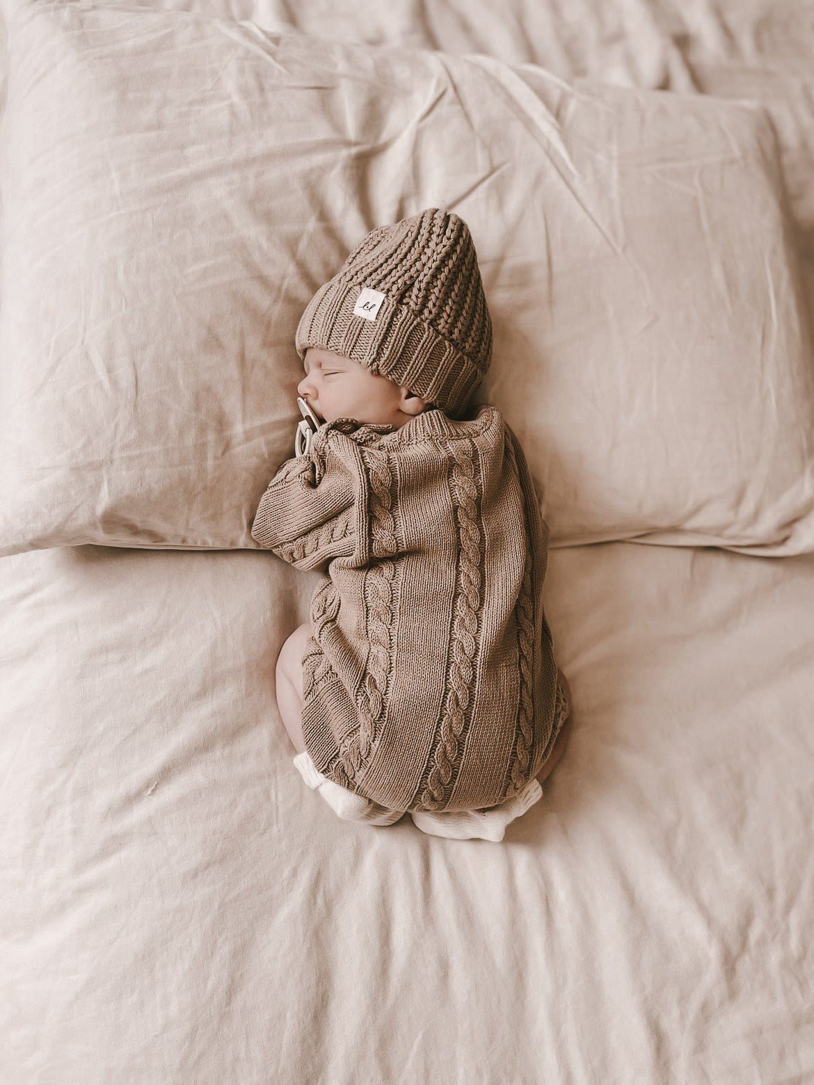 Cable Knit Romper | Acorn