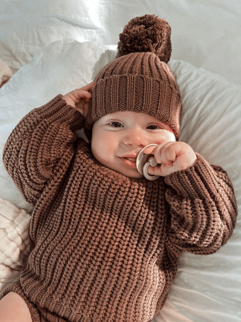 B & S Chunky Knit Sweater - Oat