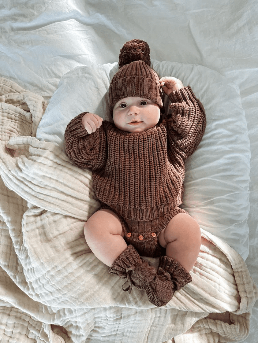 B & S Chunky Knit Sweater - Oat