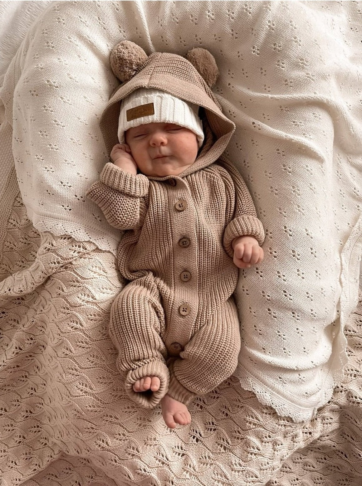 Classic Hoodie Romper - Milk