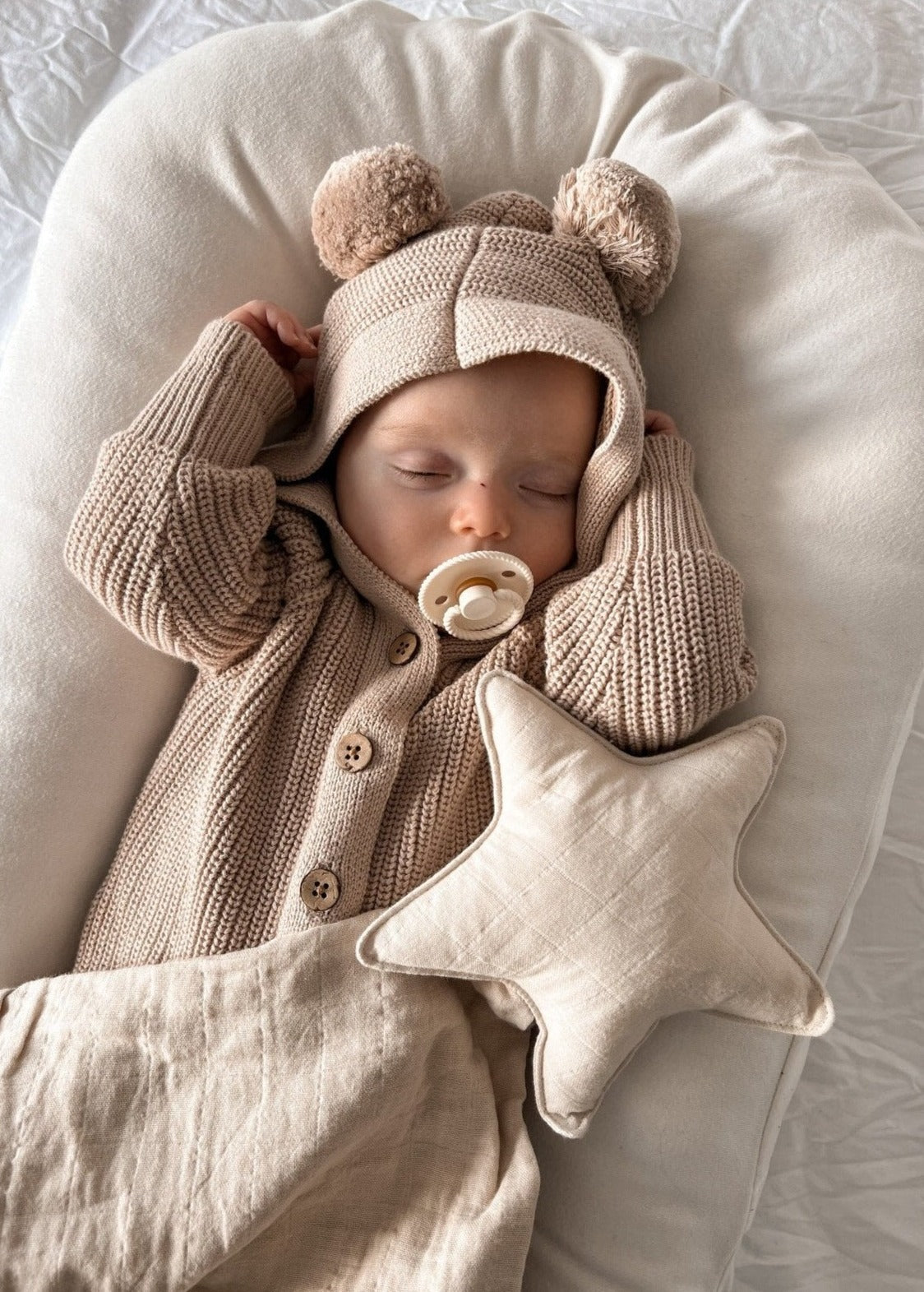 Classic Hoodie Romper - Milk