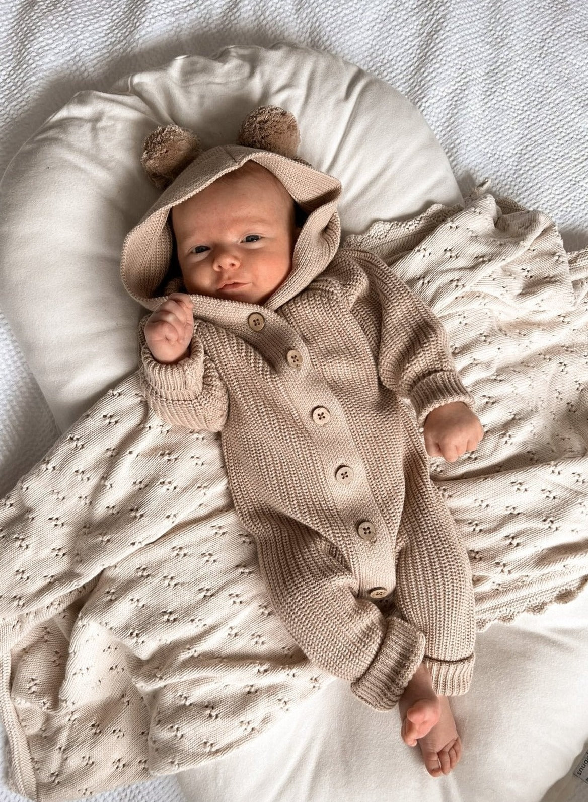 Classic Hoodie Romper - Milk