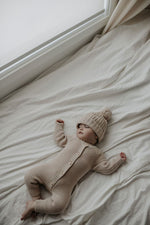 Essentials Knit Romper | Bone