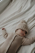 Essentials Knit Romper | Bone
