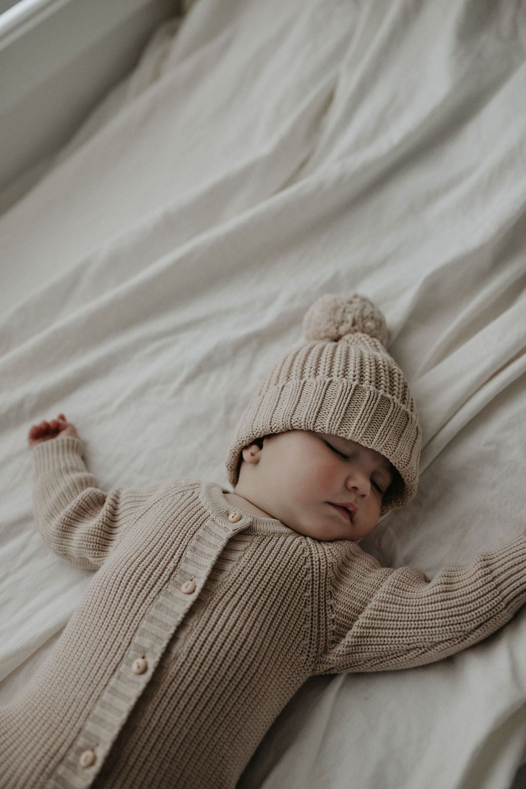 Essentials Knit Romper | Bone