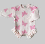 Flutter and Frills Knit Romper