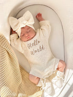 Hello World Coming Home Romper