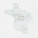 Hello World Coming Home Romper