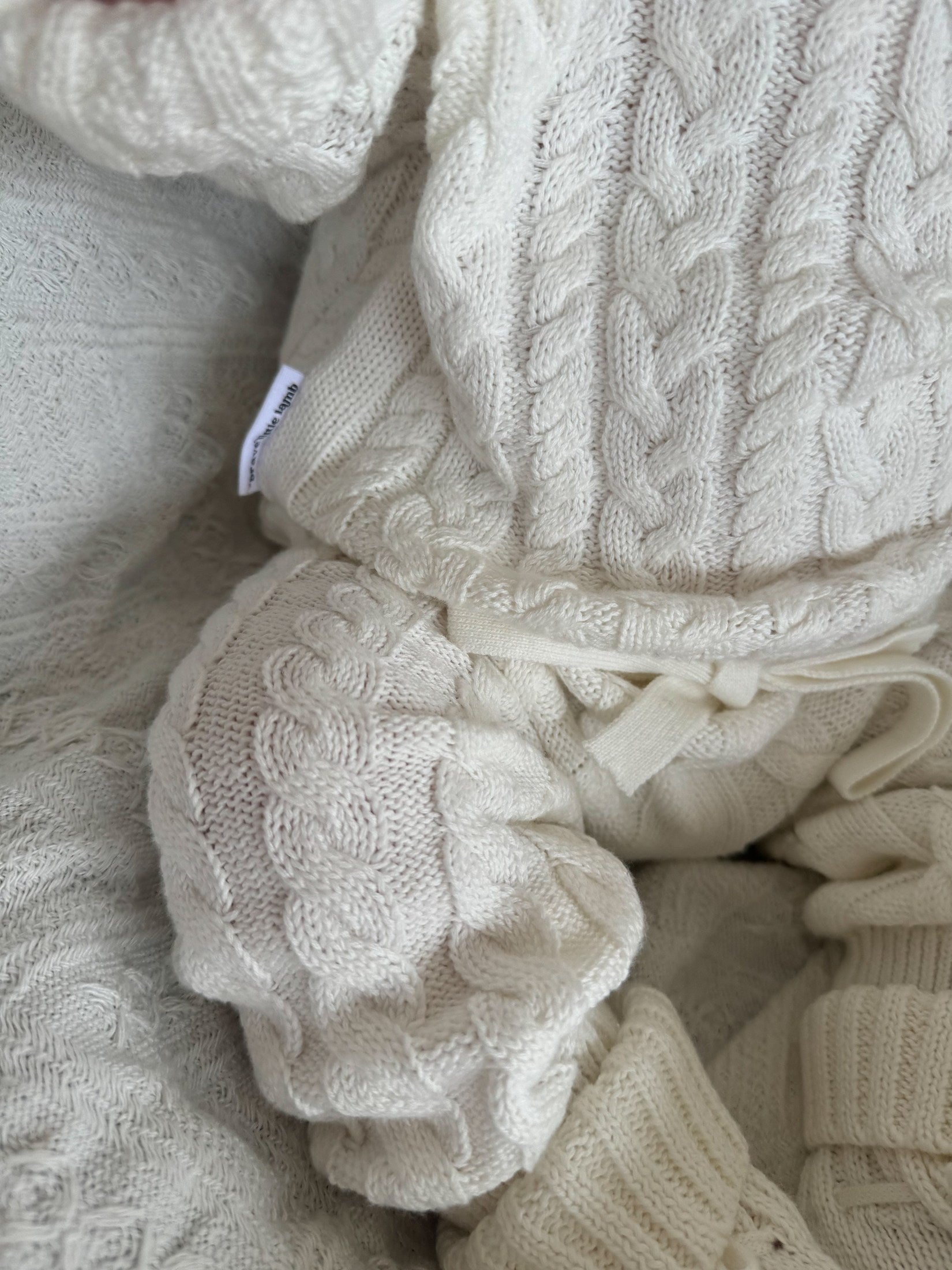 Heritage Cable Knit Pants | Ivory