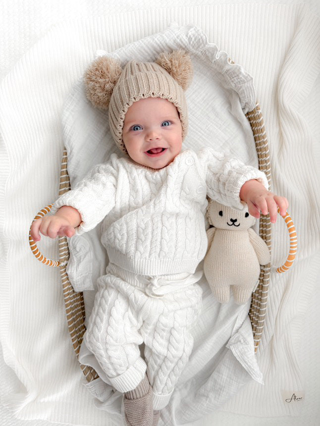 Heritage Cable Knit Sweater | Ivory
