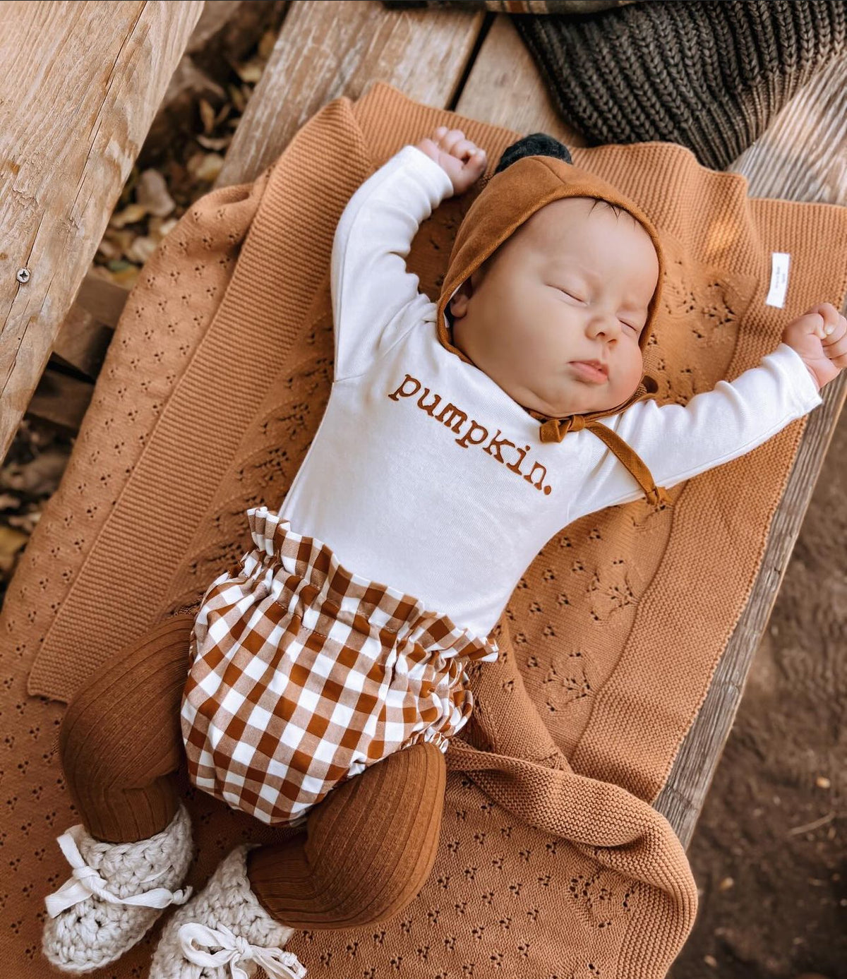 Divine Pointelle Blanket | Copper
