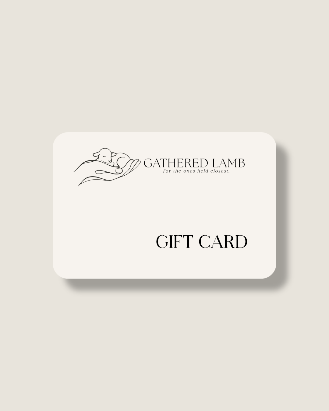 Gathered Lamb Gift Card