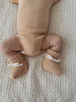 Knit Booties - Honey
