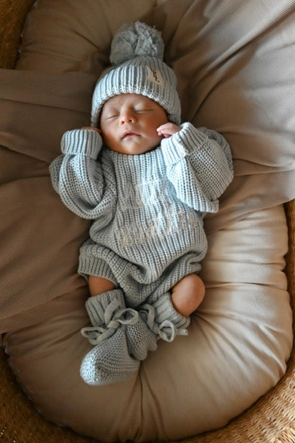 Knit Tie Booties