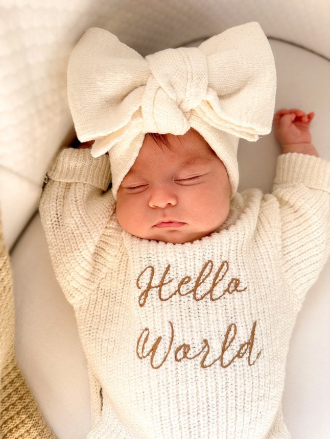 Knit Bow Headband - Flutter