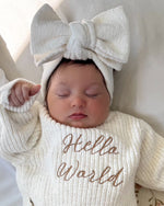 Knit Bow Headband - Flutter