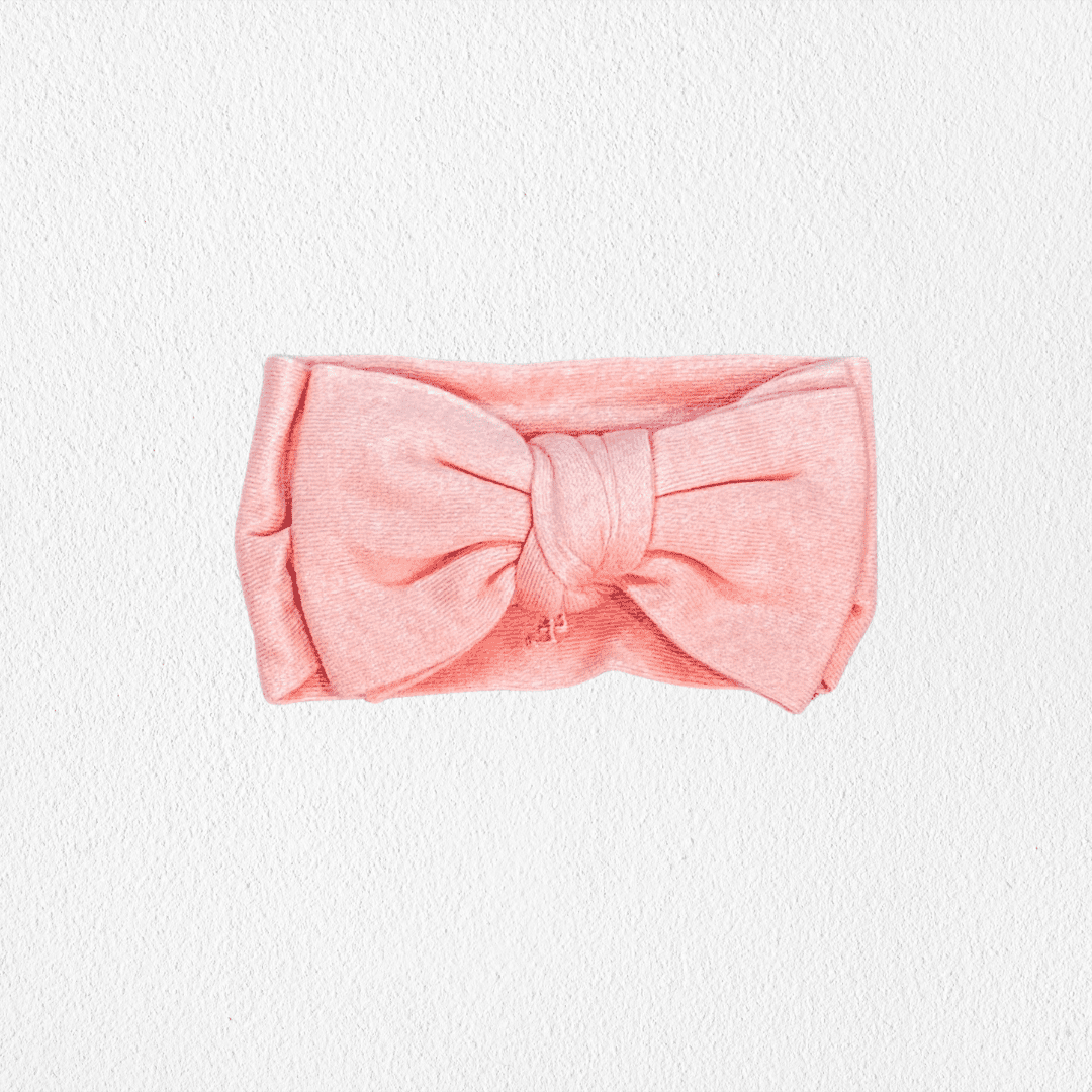 Knit Bow Headband - Textured Cloud
