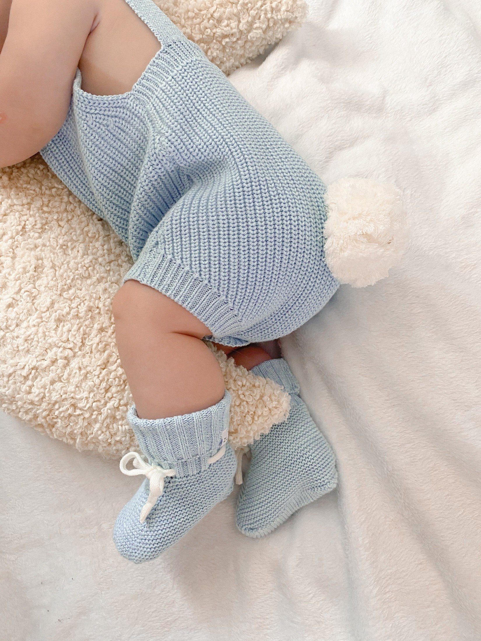 Knit Booties - Fawn