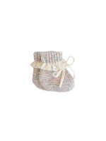 Knit Frill Booties - Primrose