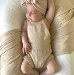 Knitted Top - Beige Speckled