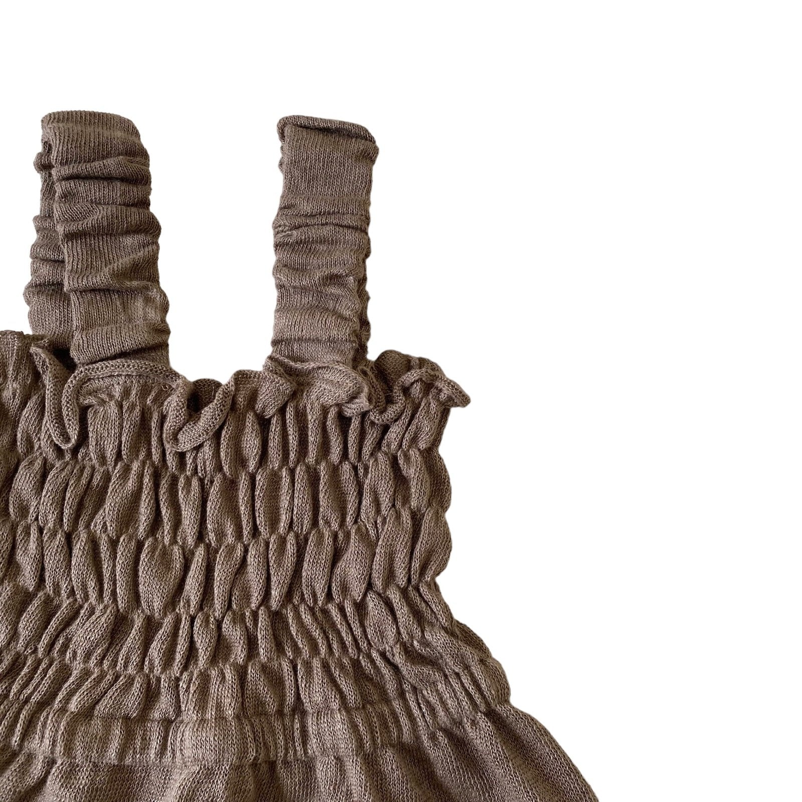 Linen Romper - Mocha