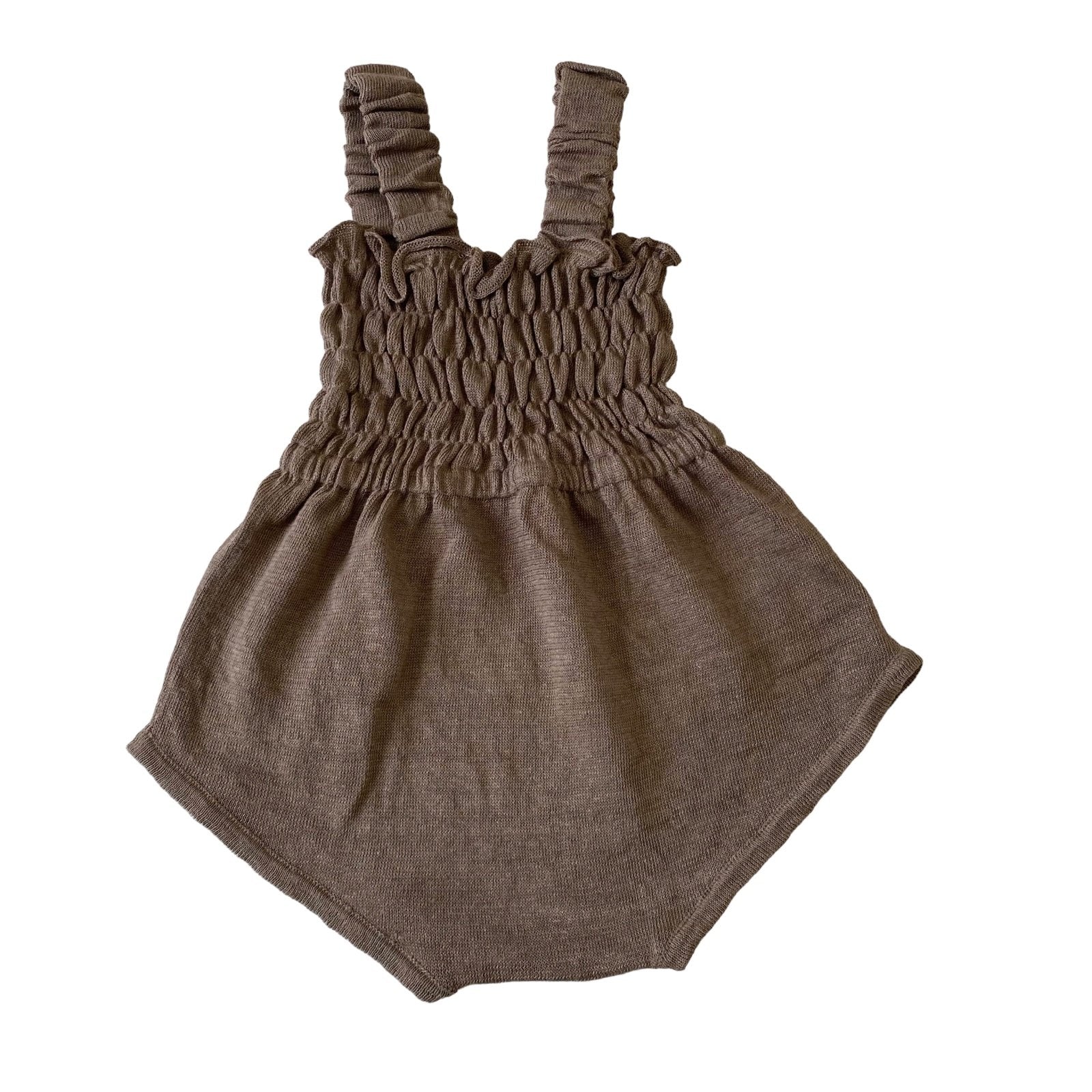 Linen Romper - Wheat