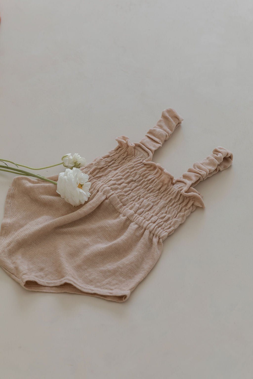 Linen Romper - Mocha