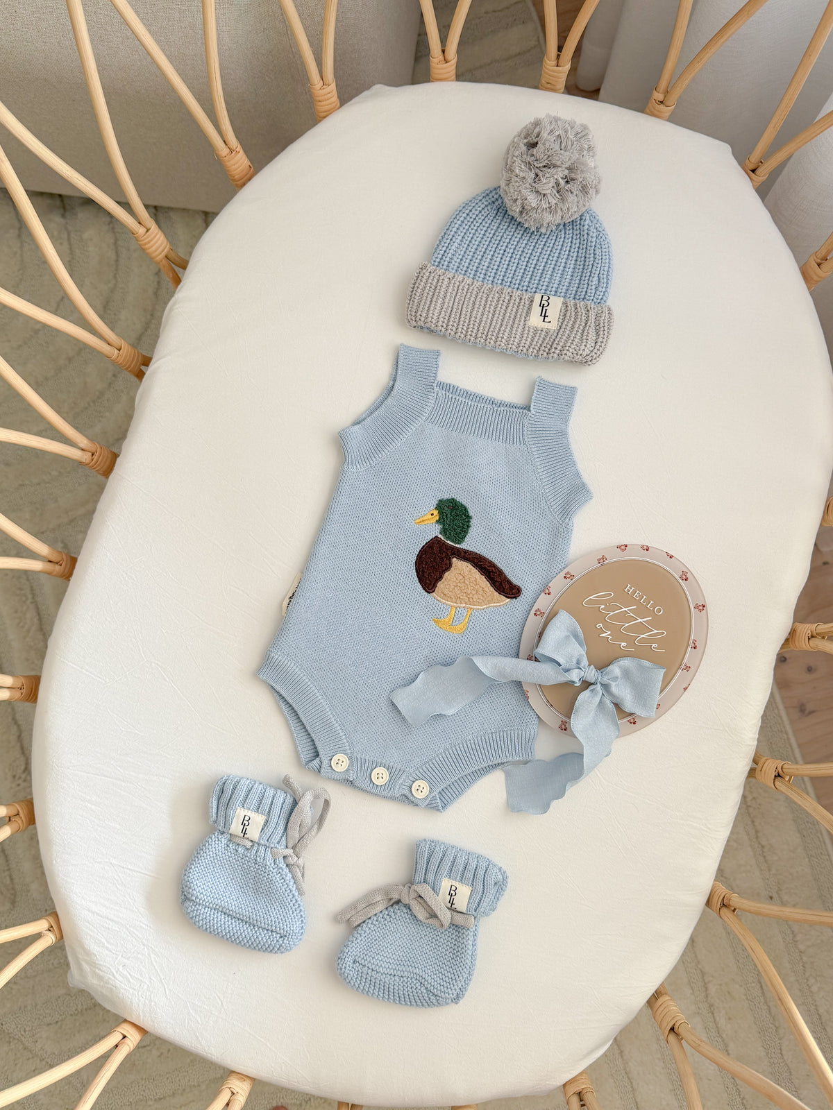 Little Mallard Knit Romper