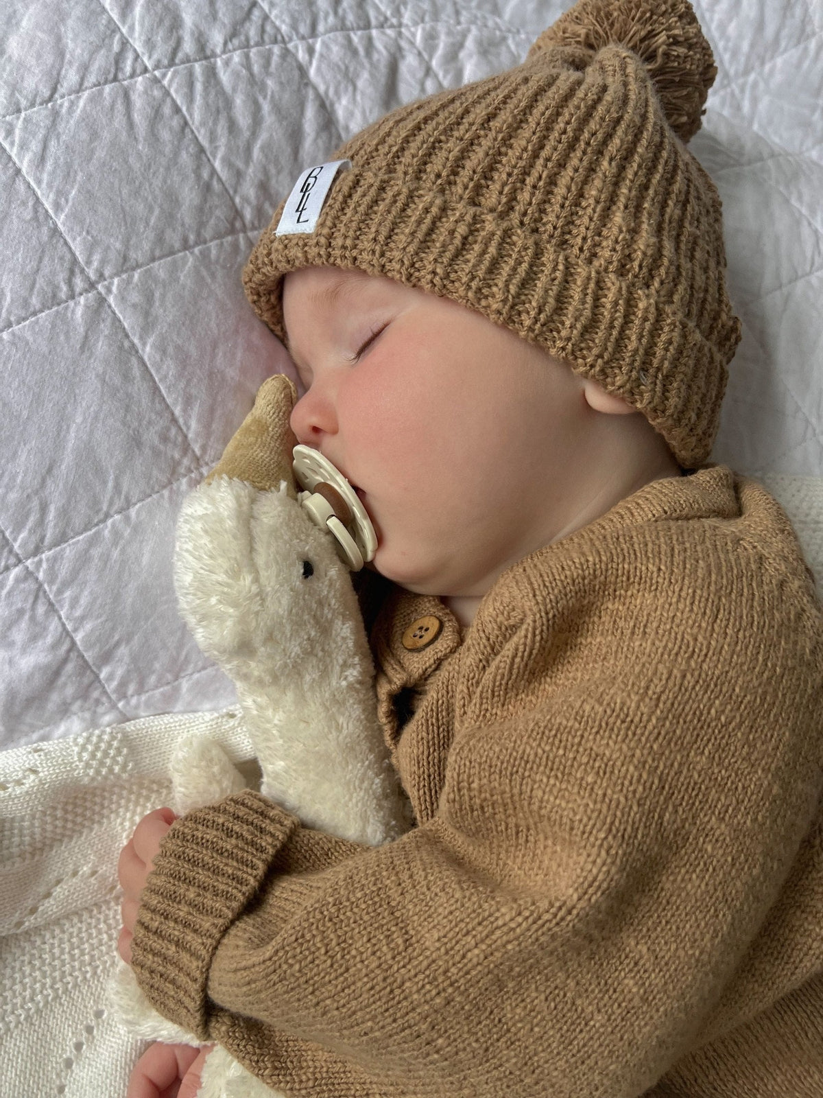 Luxe Knit Beanie - Ivory