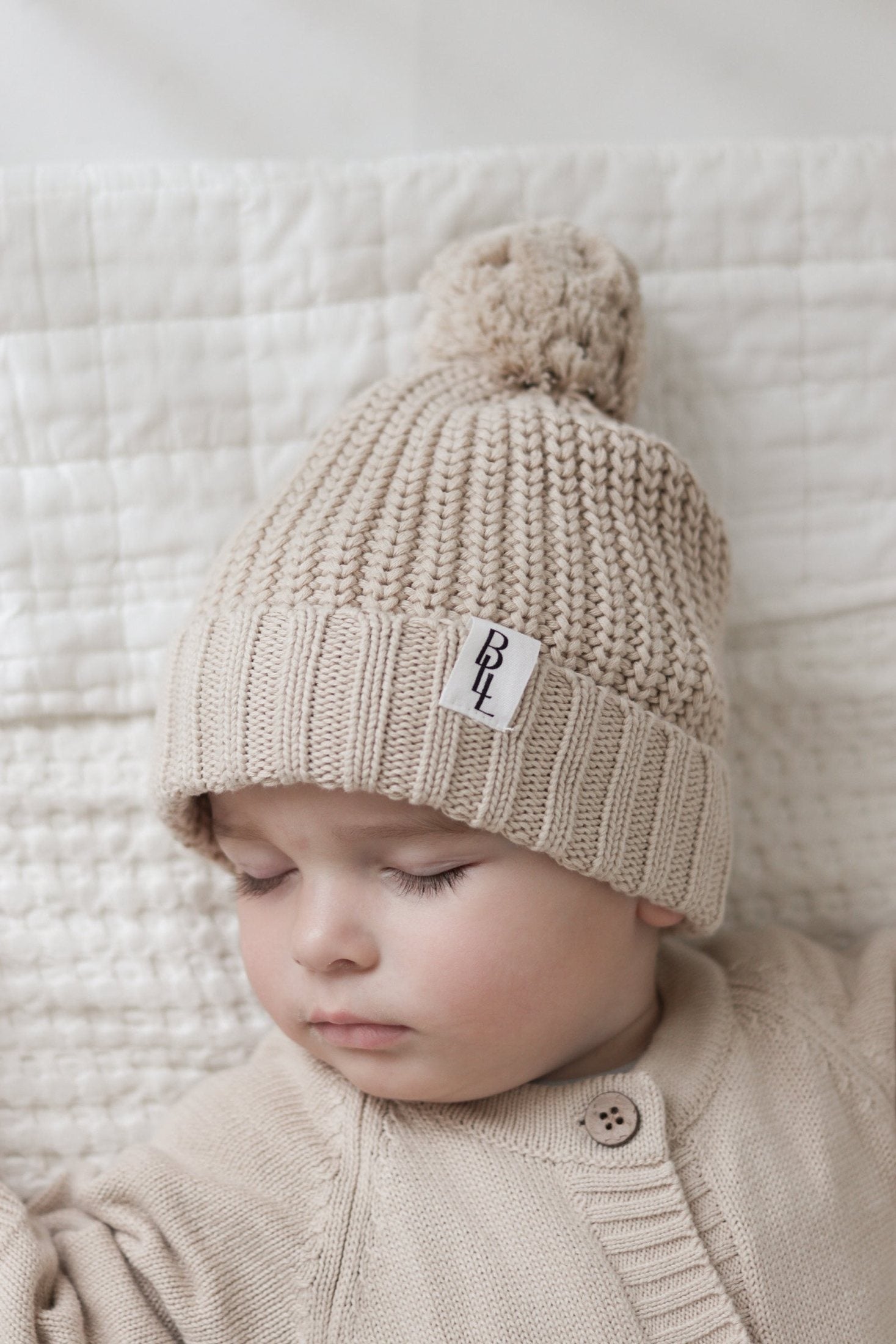 Luxe Knit Beanie - Ivory