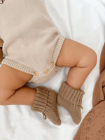 Luxe Knit Booties - Speckled Dalmatian