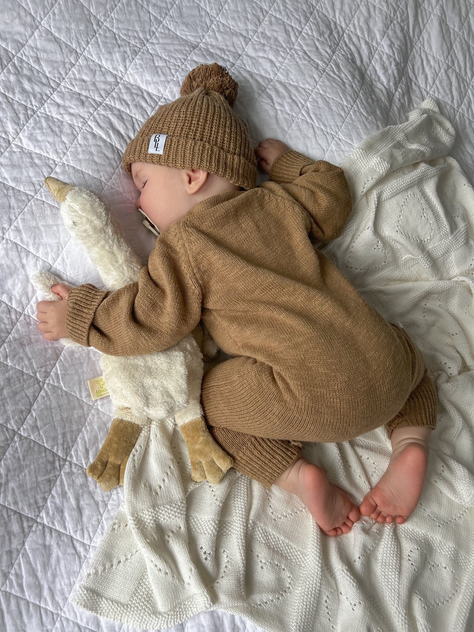 Luxe Knit Beanie - Speckled Dalmatian