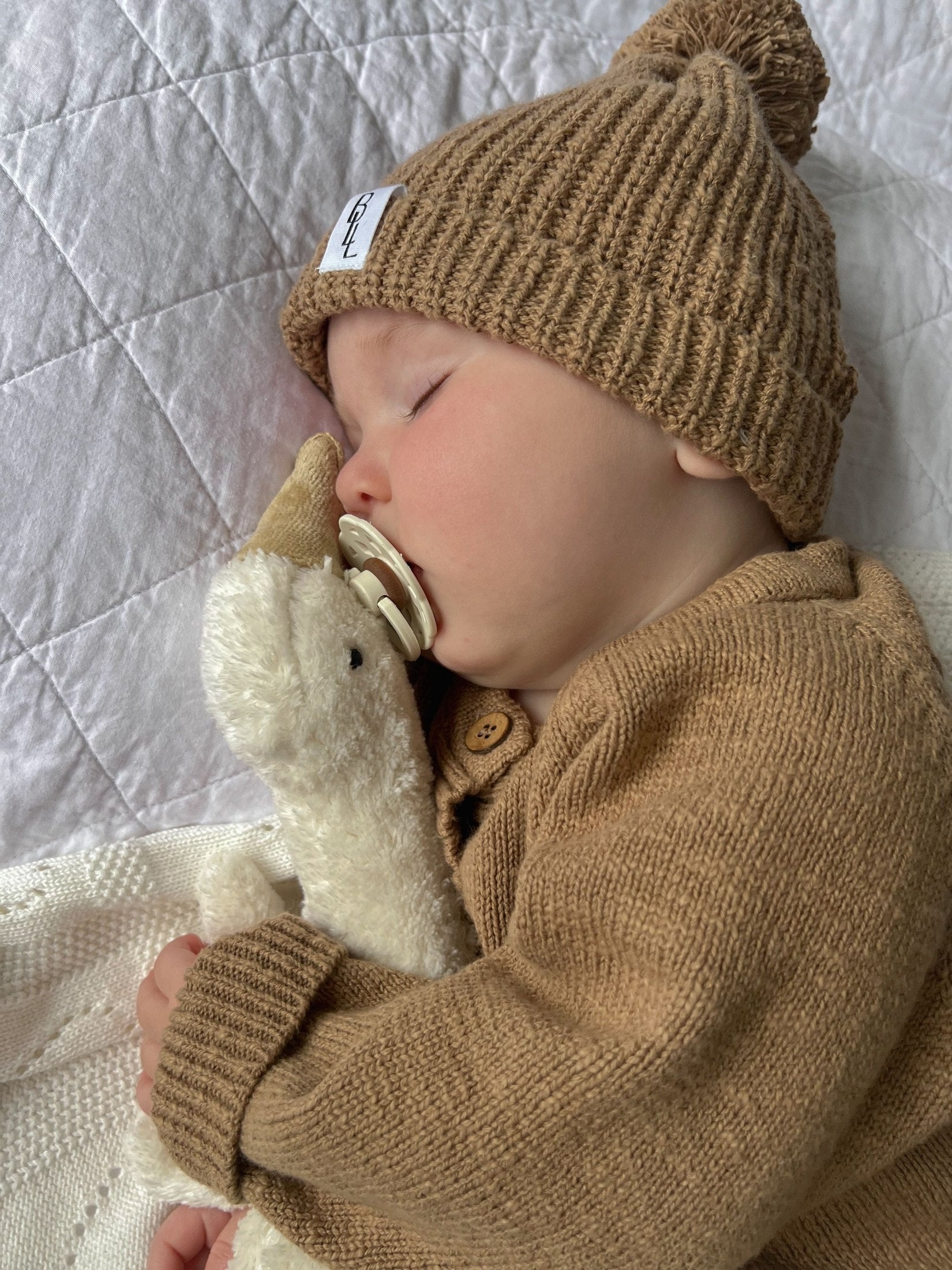 Luxe Knit Beanie - Speckled Dalmatian
