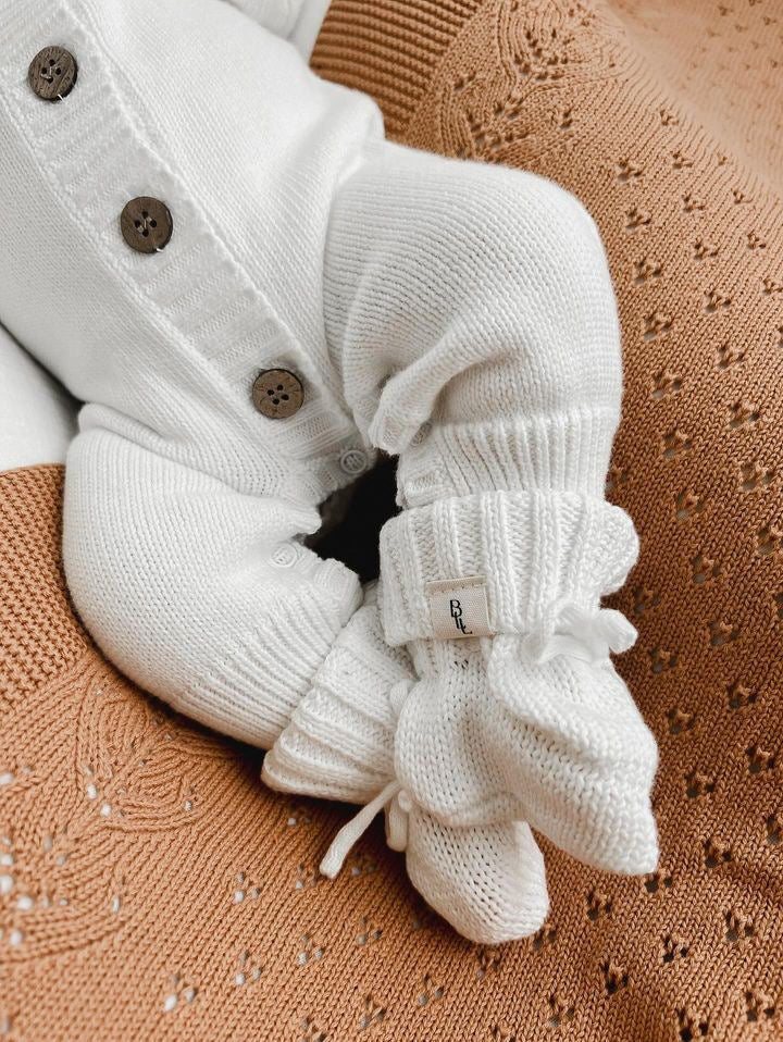 Luxe Knit Booties - Chestnut