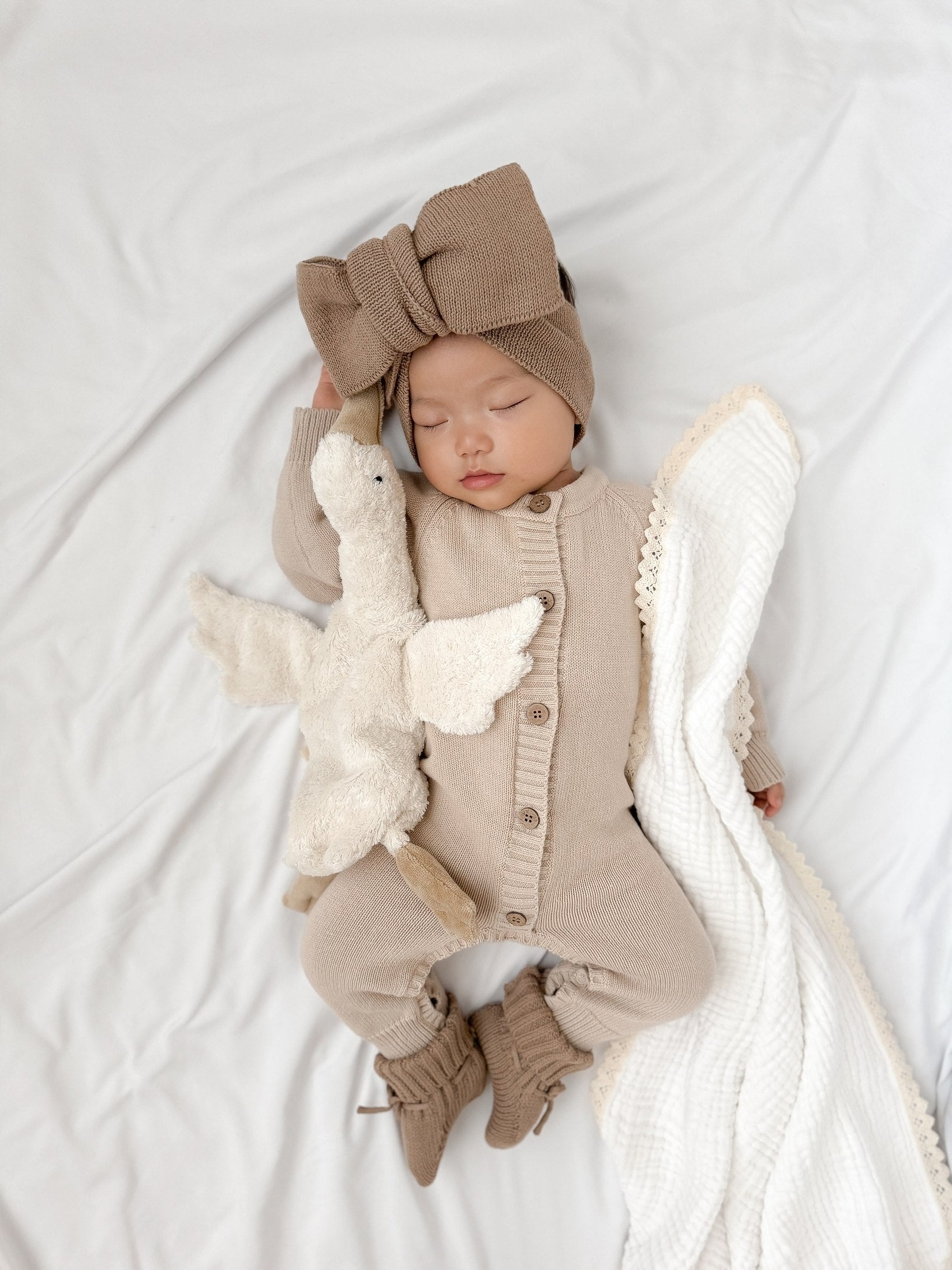 Luxe Knitted Romper - Ivory