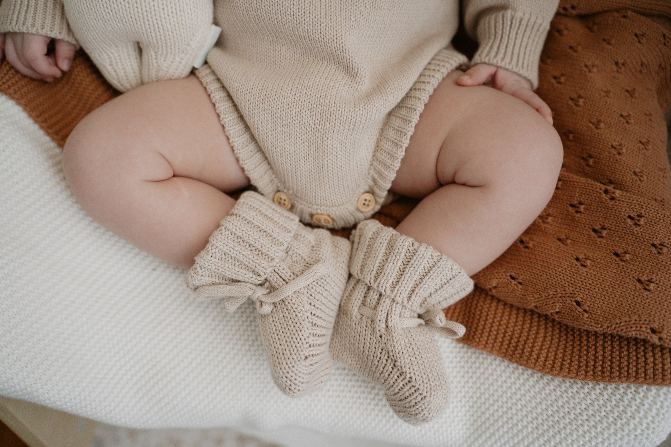 Luxe Knit Booties - Ivory