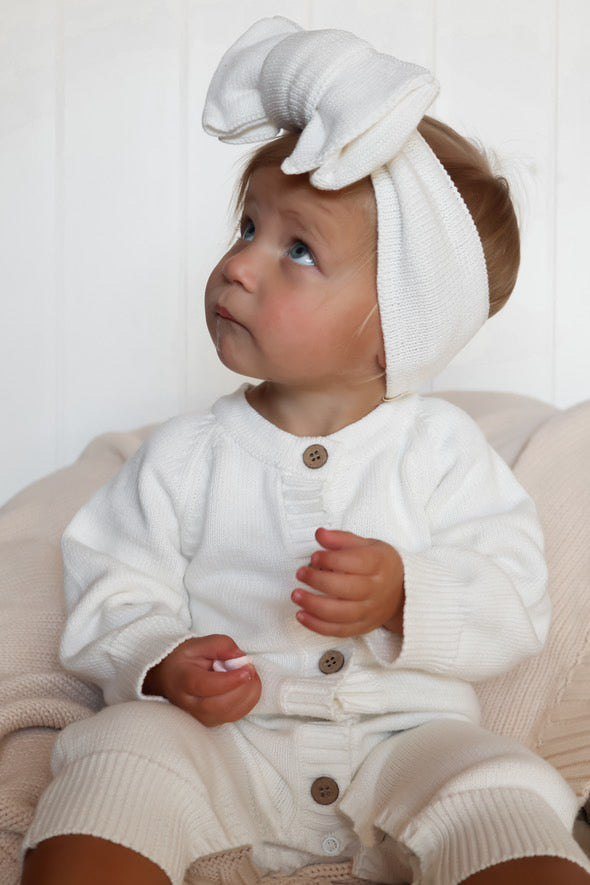 Luxe Knit Headband - Stone